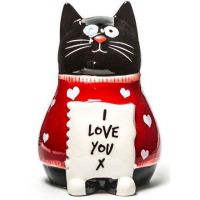 Cat figurine "I love you"